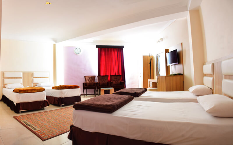 اتاق 5 تخته هتل سینگو قشمرزرو هتل-های